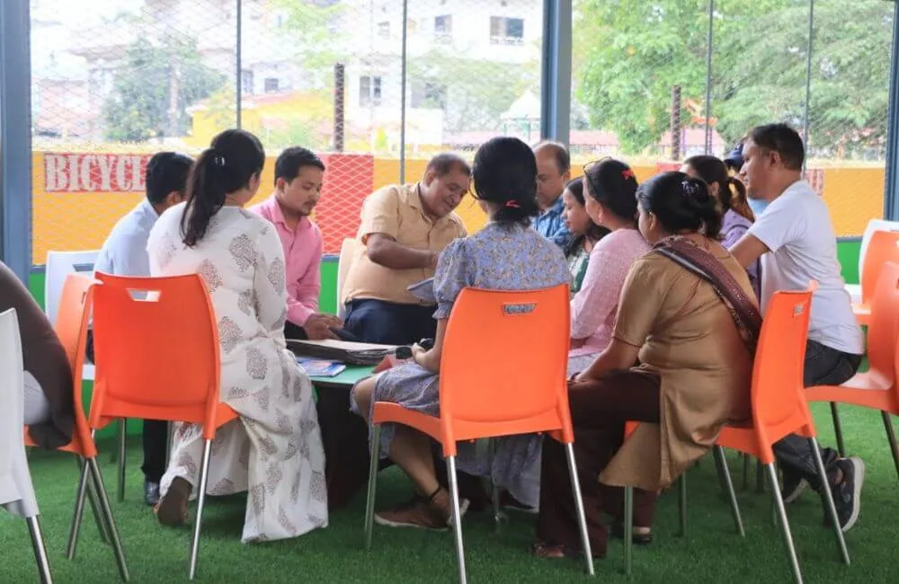 Students engaged in collaborative learning at Lilliput School