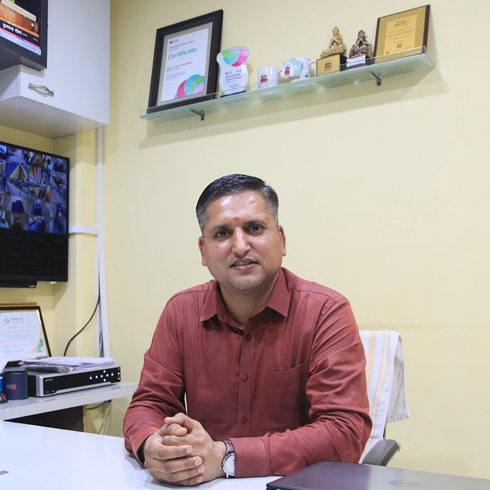 Principal Chiranjivi Timsina, Lilliput Premier Elementary School
